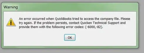 QuickBooks Error Code -6000, -82