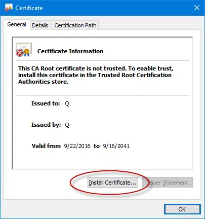 Install the Digital Signature Certificate