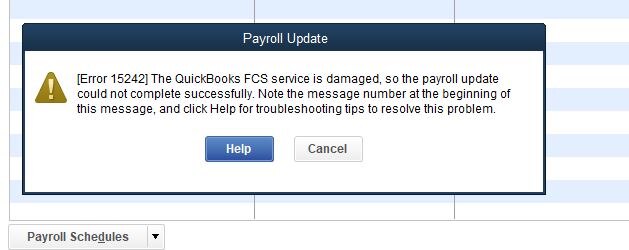 QuickBooks Error 15242