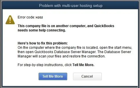 QuickBooks Error H202