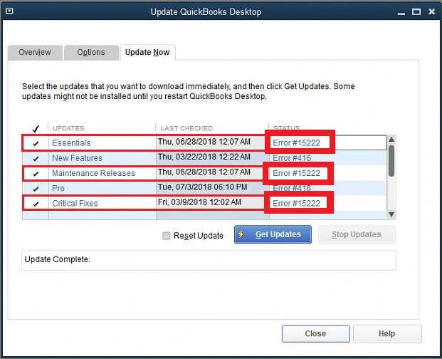 Update QuickBooks