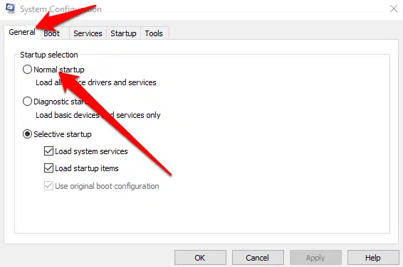 Reinstall QuickBooks in Selective Startup Mode