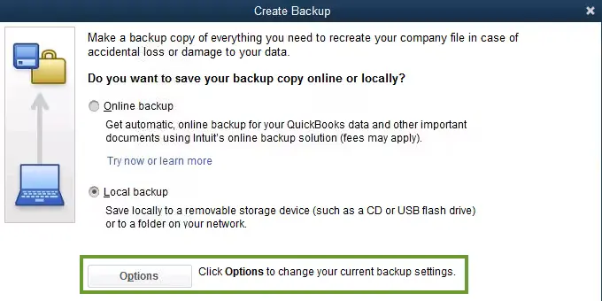 Change Backup