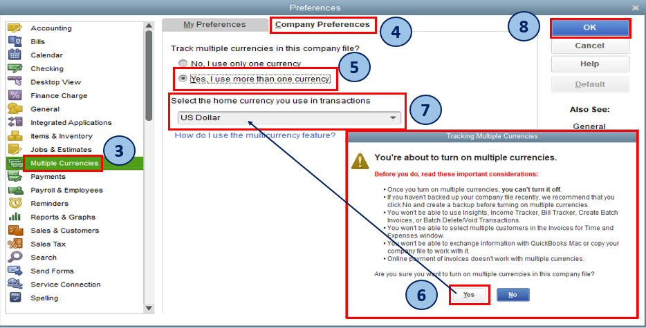 QuickBooks Multi-Currency Removal