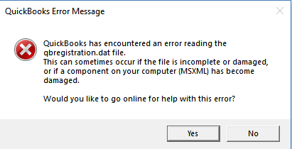 QuickBooks Damaged MSXML