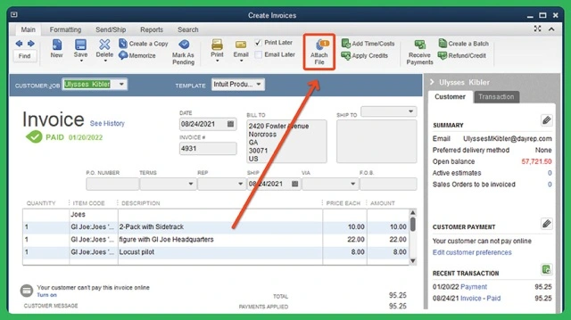 Sharing Your QuickBooks Data via Email
