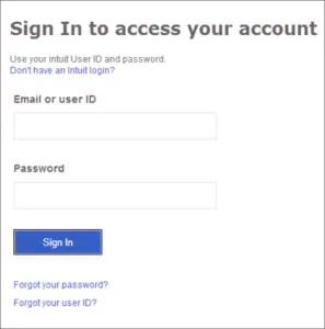 Sign in to Access your QuickBooks Account