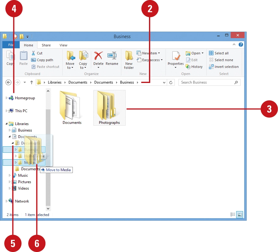 Moving the company file folder to another location