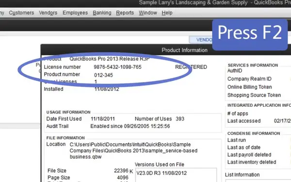 Locating Product and License Numbers