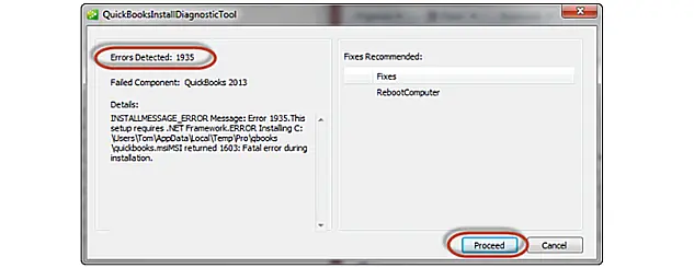 QuickBooks Error Code 1935