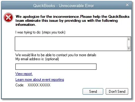 Getting QuickBooks Unrecoverable Error