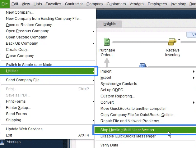 stop hosting multi-user access
