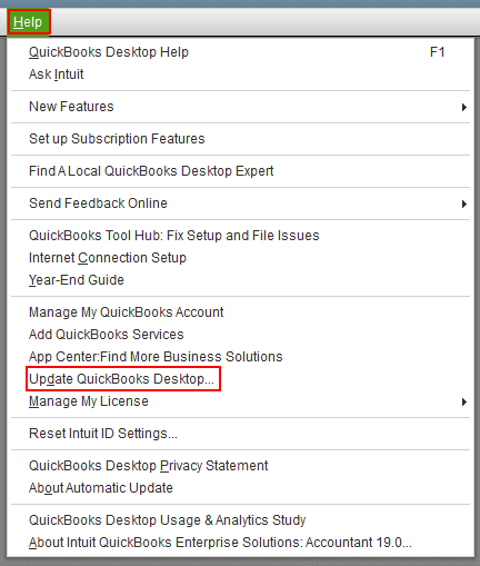 Update QuickBooks Desktop