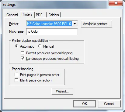 Configure Print Settings