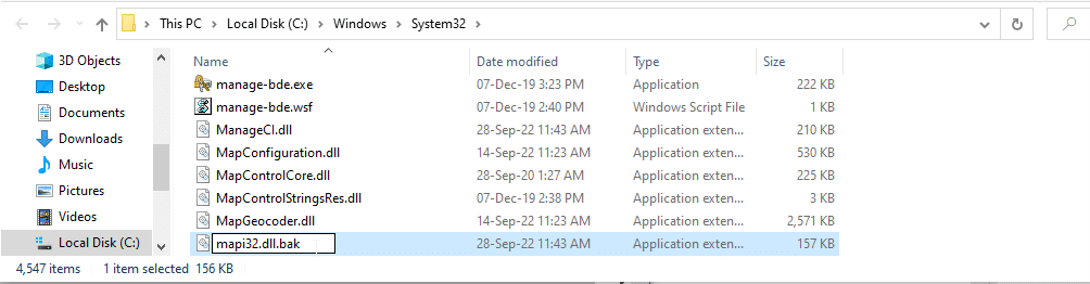 Renaming the MAPI32.dll File in QuickBooks