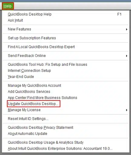 Update QuickBooks Desktop