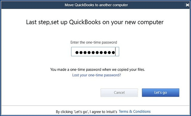 Move QuickBooks to another computer