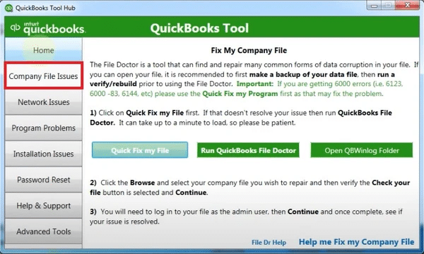 Fix My Company File