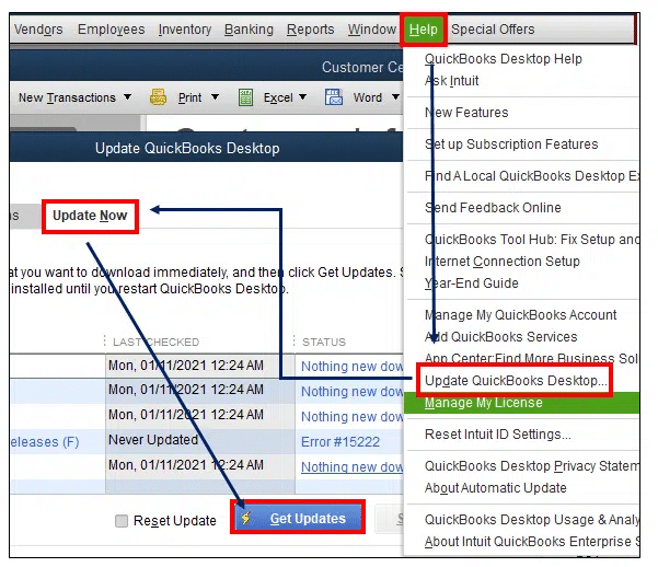 Update to the latest version of QuickBooks Desktop