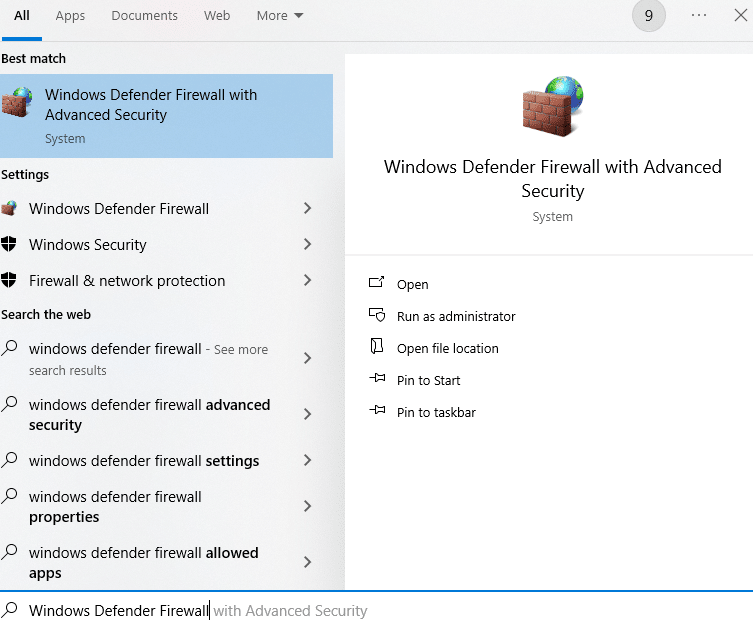 Windows Defender Firewall