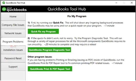 QuickBooks PDF and Print Repair Tool