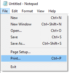 notepad file