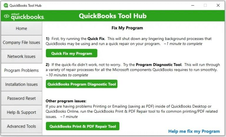 QuickBooks Print and PDF Repair Tool